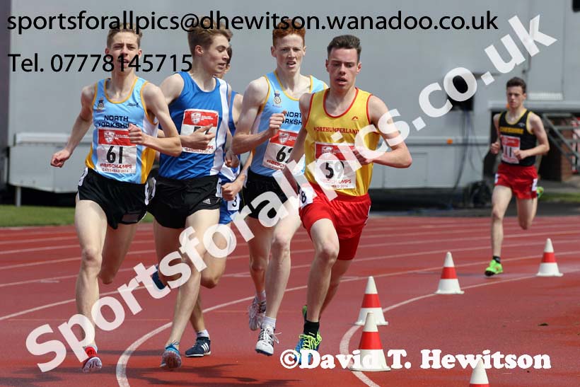 Inter boys 1500 metres, English Schools Track and Field. Photo: David T. Hewitson/Sports for All Pics